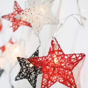 PACK de 3 Guirnaldas de luces para fiestas de exterior STELLINA