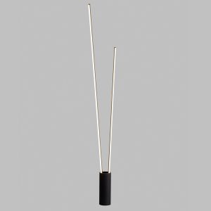 Pie de salón dimable negra VERTICAL LED