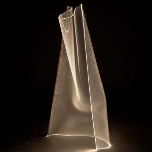 Pie de salón LED oro rosa VELOS