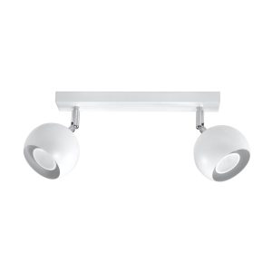 Plafón 2 luces blanco orientable OCULARE