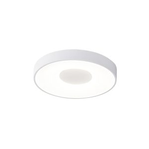 Plafón 38 cm Ø blanco 56W mando distancia COIN LED