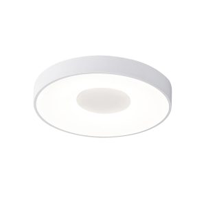 Plafón 50 cm Ø blanco 80W mando distancia COIN LED