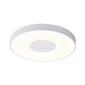 Plafón 65 cm Ø blanco 100W mando distancia COIN LED