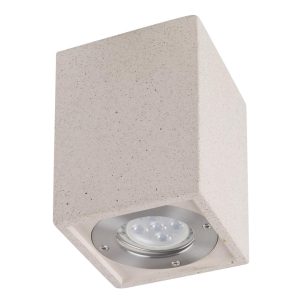 Plafón blanco acabado hormigón LEVI