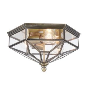 Plafón color bronce 3 luces ZEIL