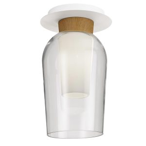 Plafón cristal y madera NORA