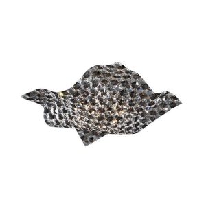 Plafón de cristal y cromo SATEN G9