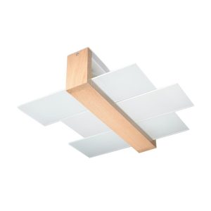 Plafón de techo madera y cristal FENIKS 2