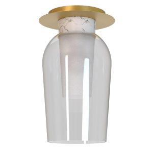 Plafón dorada y blanca NORA