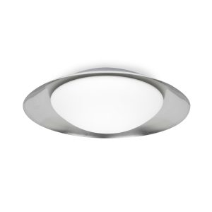 Plafón grande blanco y níquel 20W SIDE LED