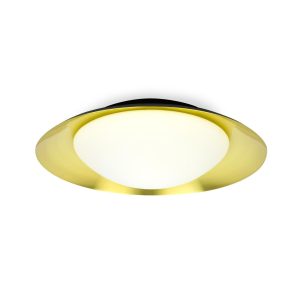 Plafón grande negro y oro 20W SIDE LED