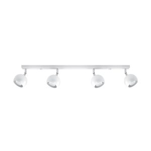 Plafón lineal 4 luces blanco orientable OCULARE