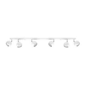 Plafón lineal 6 luces blanco orientable OCULARE