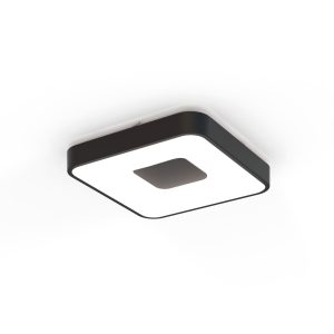 Plafón negro 34 x 34 cm COIN LED 56W dimable