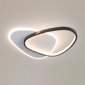 Plafón o aplique blanco y negro ROMO LED