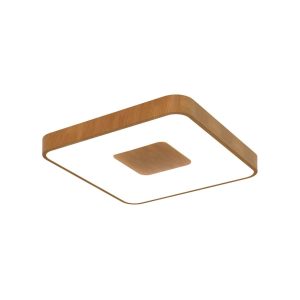 Plafón simulación madera 44 x 44 cm COIN LED 80W dimable