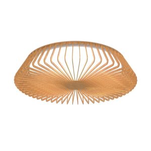 Plafón (no ventilador) simulación madera Ø 63 cm HIMALAYA LED 80W