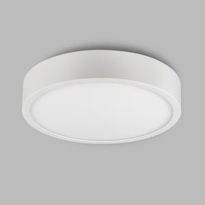 Plafón superficie 30 cm Ø luz neutra 30W SAONA