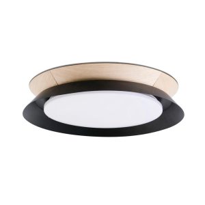 Plafón TENDER LED negro 45 cm diámetro