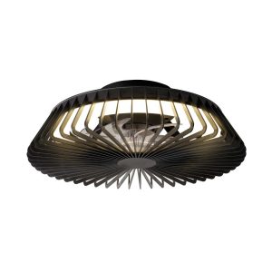 Plafón ventilador negro Ø 53 cm HIMALAYA MINI LED
