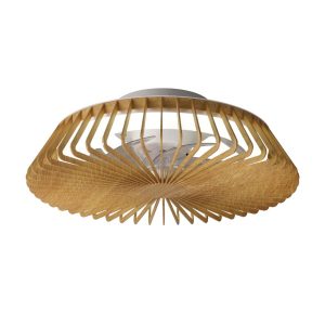 Plafón ventilador simulación madera Ø 53 cm HIMALAYA MINI LED