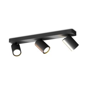 Regleta 3 luces negro mate SAL