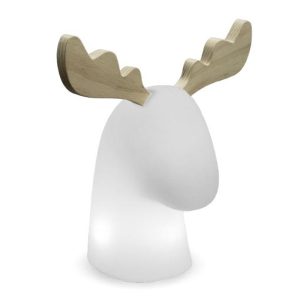 Reno 44 cm blanca translúcido solar y batería recargable RUDY