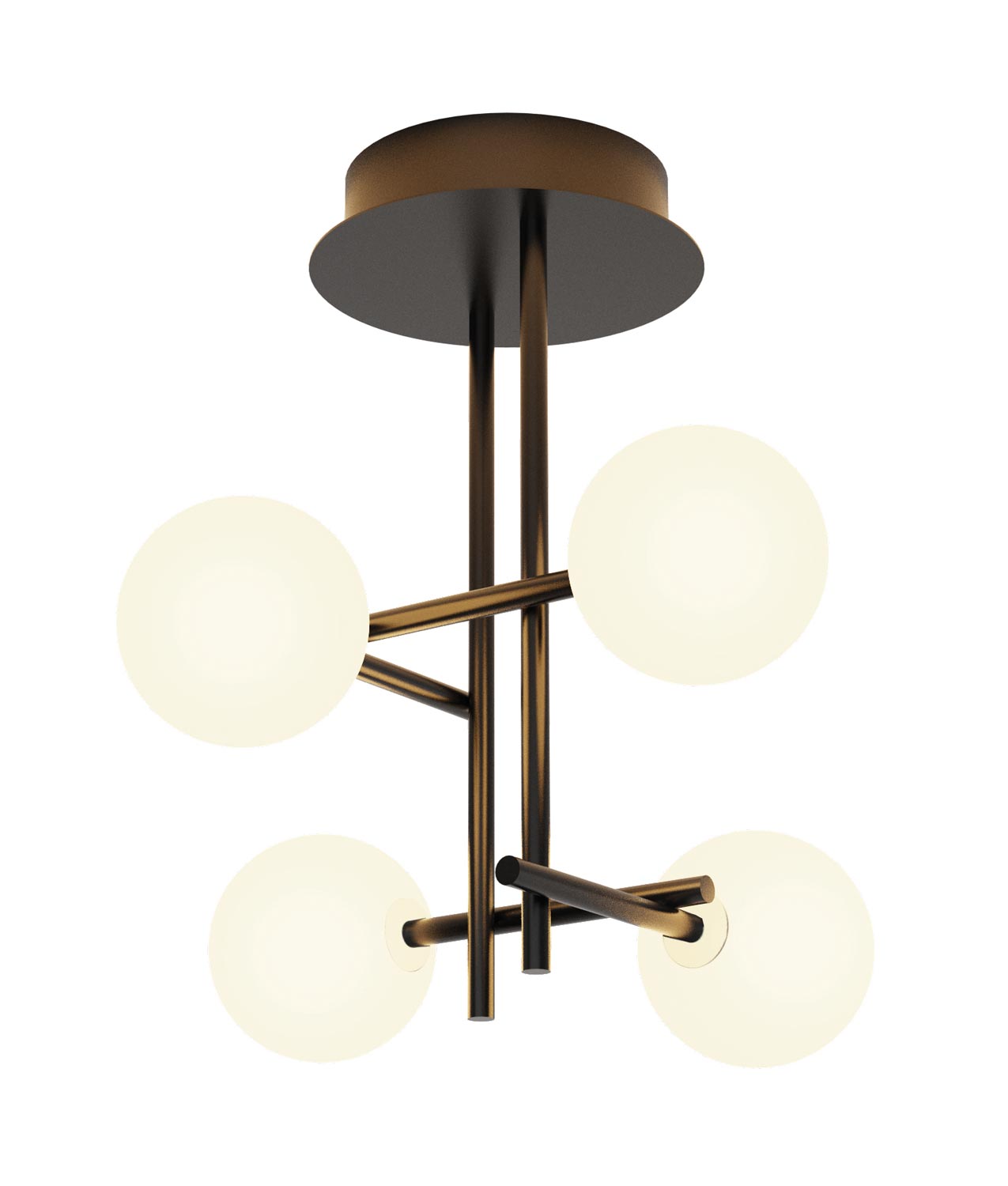 Semi plafón negro 4 luces CELLAR - Imagen 2