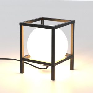 Sobremesa pequeño negro DESIGUAL