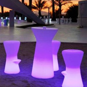 Taburete con luz 74 cm altura CORFU