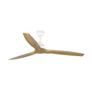 Ventilador blanco y madera Ø 152 cm ALO