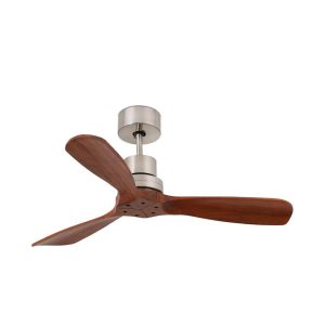 Ventilador níquel y madera 106 cm diámetro MINI LANTAU