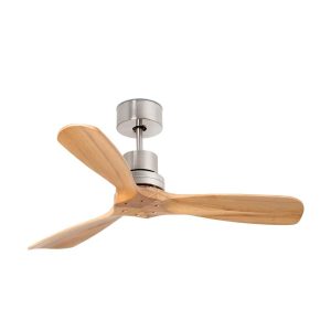 Ventilador níquel y pino 106 cm diámetro MINI LANTAU