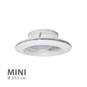 Ventilador plafón ALISIO MINI blanco Ø 52,5 cm