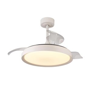 Ventilador plafón blanco Ø 106 cm MISTRAL LED