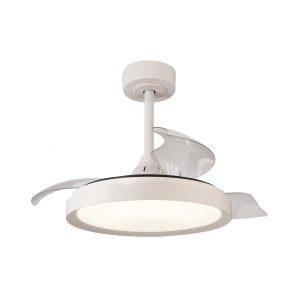 Ventilador plafón blanco Ø 91 cm MISTRAL MINI LED