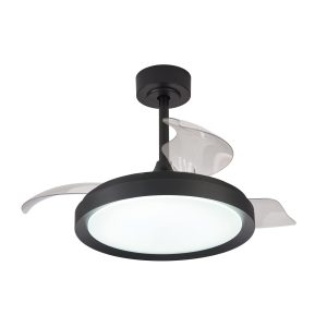 Ventilador plafón negro Ø 91 cm MISTRAL MINI LED